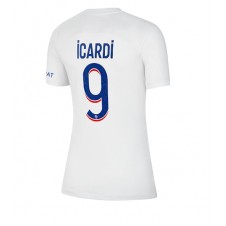 Paris Saint-Germain Mauro Icardi #9 Tredjedrakt Kvinner 2022-23 Kortermet